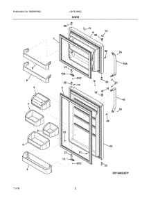 02 - Door parts for Frigidaire Refrigerator LGHT1846QP4 from AppliancePartsPros.com
