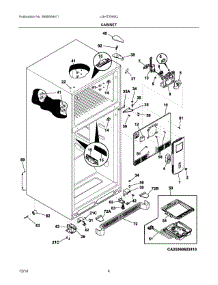 03 - Cabinet parts for Frigidaire Refrigerator LGHT2046QP0 from AppliancePartsPros.com