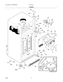 03 - Cabinet parts for Frigidaire Refrigerator LGHT2137LP9 from AppliancePartsPros.com