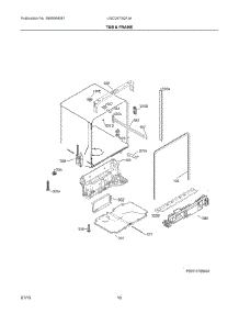 06 - Tub & Frame parts for Frigidaire Dishwasher LGID2475QF3A from AppliancePartsPros.com