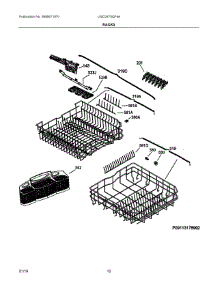 07 - Racks parts for Frigidaire Dishwasher LGID2475QF4A from AppliancePartsPros.com