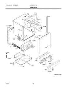 06 - Tub & Frame parts for Frigidaire Dishwasher LGID2478SF0A from AppliancePartsPros.com