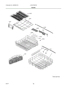 07 - Racks parts for Frigidaire Dishwasher LGID2478SF0A from AppliancePartsPros.com