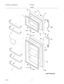 03 - Doors parts for Frigidaire Refrigerator NFTR18X4LWF from AppliancePartsPros.com