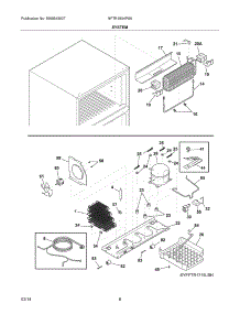 09 - System parts for Frigidaire Refrigerator NFTR18X4PS6 from AppliancePartsPros.com