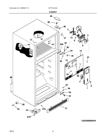 03 - Cabinet parts for Frigidaire Refrigerator NFTR18X4QB0 from AppliancePartsPros.com