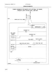 06 - Wiring Schematic parts for Frigidaire Refrigerator NFTR18X4QW3 from AppliancePartsPros.com