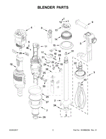 02 - Blender Parts parts for Kitchenaid Blender 5KHBC418AOB0 from AppliancePartsPros.com