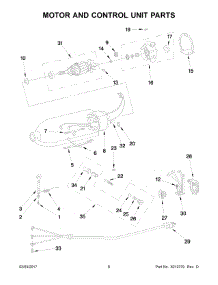 04 - Motor And Control Unit Parts parts for Kitchenaid Stand Mixer 5KPM5EOB4 from AppliancePartsPros.com