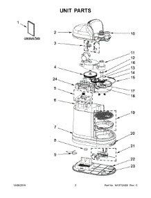 02 - Unit Parts parts for Kitchenaid Juicer 5KVJ0111BAC0 from AppliancePartsPros.com