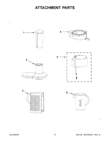 04 - Attachment Parts parts for Kitchenaid Juicer 5KVJ0333ANA0 from AppliancePartsPros.com
