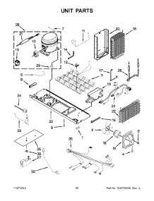 11 - Unit Parts parts for Kitchenaid Refrigerator 7KSC24C8EY00 from AppliancePartsPros.com