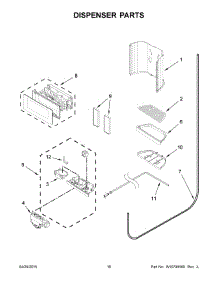 09 - Dispenser Parts parts for Kitchenaid Refrigerator 7KSF26C6YY00 from AppliancePartsPros.com