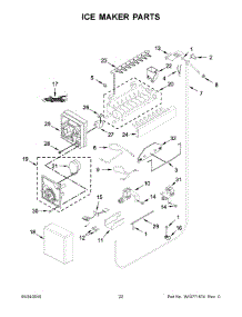 12 - Ice Maker Parts parts for Kitchenaid Refrigerator KBBL206EPA00 from AppliancePartsPros.com
