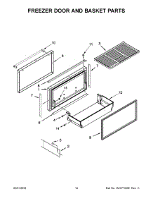 08 - Freezer Door And Basket Parts parts for Kitchenaid Refrigerator KBBL206ESS00 from AppliancePartsPros.com