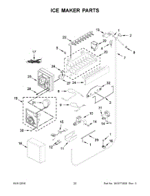 12 - Ice Maker Parts parts for Kitchenaid Refrigerator KBBL206ESS00 from AppliancePartsPros.com