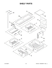 06 - Shelf Parts parts for Kitchenaid Refrigerator KBBL206ESS01 from AppliancePartsPros.com