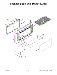 08 - Freezer Door And Basket Parts parts for Kitchenaid Refrigerator KBBL206ESS01 from AppliancePartsPros.com