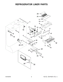 04 - Refrigerator Liner Parts parts for Kitchenaid Refrigerator KBBL306EPA00 from AppliancePartsPros.com