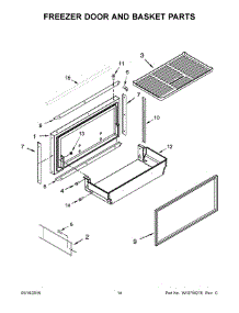 08 - Freezer Door And Basket Parts parts for Kitchenaid Refrigerator KBBL306EPA00 from AppliancePartsPros.com