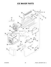 12 - Ice Maker Parts parts for Kitchenaid Refrigerator KBBL306EPA00 from AppliancePartsPros.com