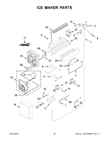12 - Ice Maker Parts parts for Kitchenaid Refrigerator KBBL306ESS00 from AppliancePartsPros.com