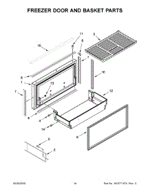 08 - Freezer Door And Basket Parts parts for Kitchenaid Refrigerator KBBR206EPA00 from AppliancePartsPros.com