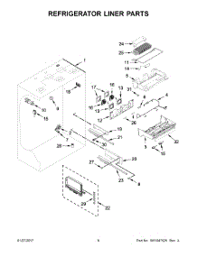 04 - Refrigerator Liner Parts parts for Kitchenaid Refrigerator KBBR306EPA01 from AppliancePartsPros.com