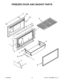 08 - Freezer Door And Basket Parts parts for Kitchenaid Refrigerator KBBR306ESS00 from AppliancePartsPros.com