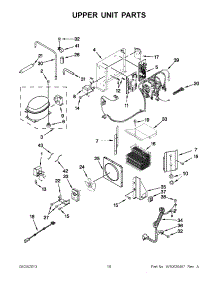10 - Upper Unit Parts parts for Kitchenaid Refrigerator KBFC42FTS08 from AppliancePartsPros.com
