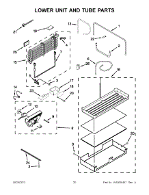 11 - Lower Unit And Tube Parts parts for Kitchenaid Refrigerator KBFC42FTS08 from AppliancePartsPros.com