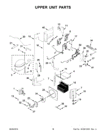 10 - Upper Unit Parts parts for Kitchenaid Refrigerator KBFN402EPA01 from AppliancePartsPros.com