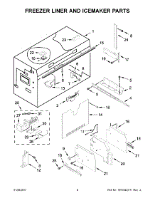 05 - Freezer Liner And Icemaker Parts parts for Kitchenaid Refrigerator KBFN402EPA02 from AppliancePartsPros.com