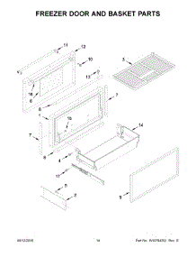 08 - Freezer Door And Basket Parts parts for Kitchenaid Refrigerator KBFN402ESS00 from AppliancePartsPros.com