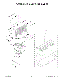 11 - Lower Unit And Tube Parts parts for Kitchenaid Refrigerator KBFN402ESS00 from AppliancePartsPros.com