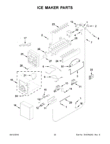 12 - Ice Maker Parts parts for Kitchenaid Refrigerator KBFN402ESS00 from AppliancePartsPros.com