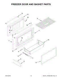08 - Freezer Door And Basket Parts parts for Kitchenaid Refrigerator KBFN402ESS01 from AppliancePartsPros.com