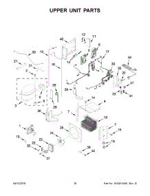 10 - Upper Unit Parts parts for Kitchenaid Refrigerator KBFN402ESS01 from AppliancePartsPros.com