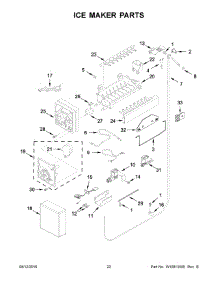 12 - Ice Maker Parts parts for Kitchenaid Refrigerator KBFN402ESS01 from AppliancePartsPros.com