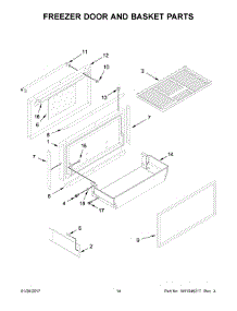 08 - Freezer Door And Basket Parts parts for Kitchenaid Refrigerator KBFN402ESS02 from AppliancePartsPros.com