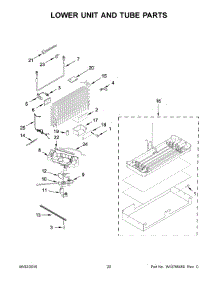 11 - Lower Unit And Tube Parts parts for Kitchenaid Refrigerator KBFN406EPA00 from AppliancePartsPros.com