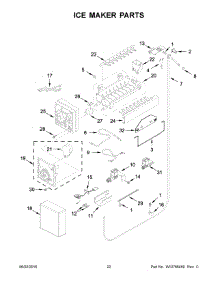 12 - Ice Maker Parts parts for Kitchenaid Refrigerator KBFN406EPA00 from AppliancePartsPros.com