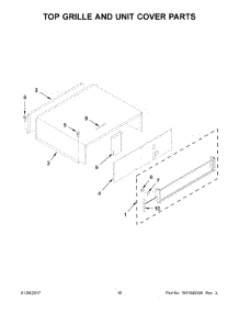 09 - Top Grille And Unit Cover Parts parts for Kitchenaid Refrigerator KBFN406EPA01 from AppliancePartsPros.com