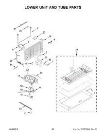 11 - Lower Unit And Tube Parts parts for Kitchenaid Refrigerator KBFN406ESS00 from AppliancePartsPros.com