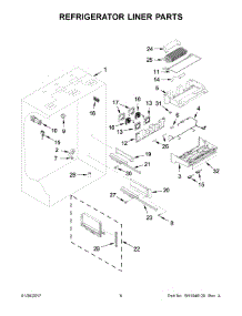 04 - Refrigerator Liner Parts parts for Kitchenaid Refrigerator KBFN406ESS01 from AppliancePartsPros.com