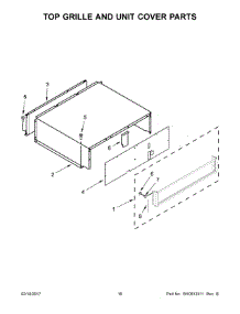 09 - Top Grille And Unit Cover Parts parts for Kitchenaid Refrigerator KBFN502EPA01 from AppliancePartsPros.com