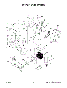 10 - Upper Unit Parts parts for Kitchenaid Refrigerator KBFN502ESS01 from AppliancePartsPros.com