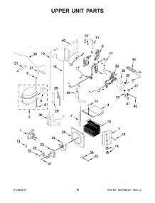 10 - Upper Unit Parts parts for Kitchenaid Refrigerator KBFN502ESS02 from AppliancePartsPros.com