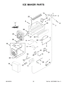 12 - Ice Maker Parts parts for Kitchenaid Refrigerator KBFN506EPA00 from AppliancePartsPros.com