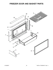 08 - Freezer Door And Basket Parts parts for Kitchenaid Refrigerator KBFN506EPA01 from AppliancePartsPros.com